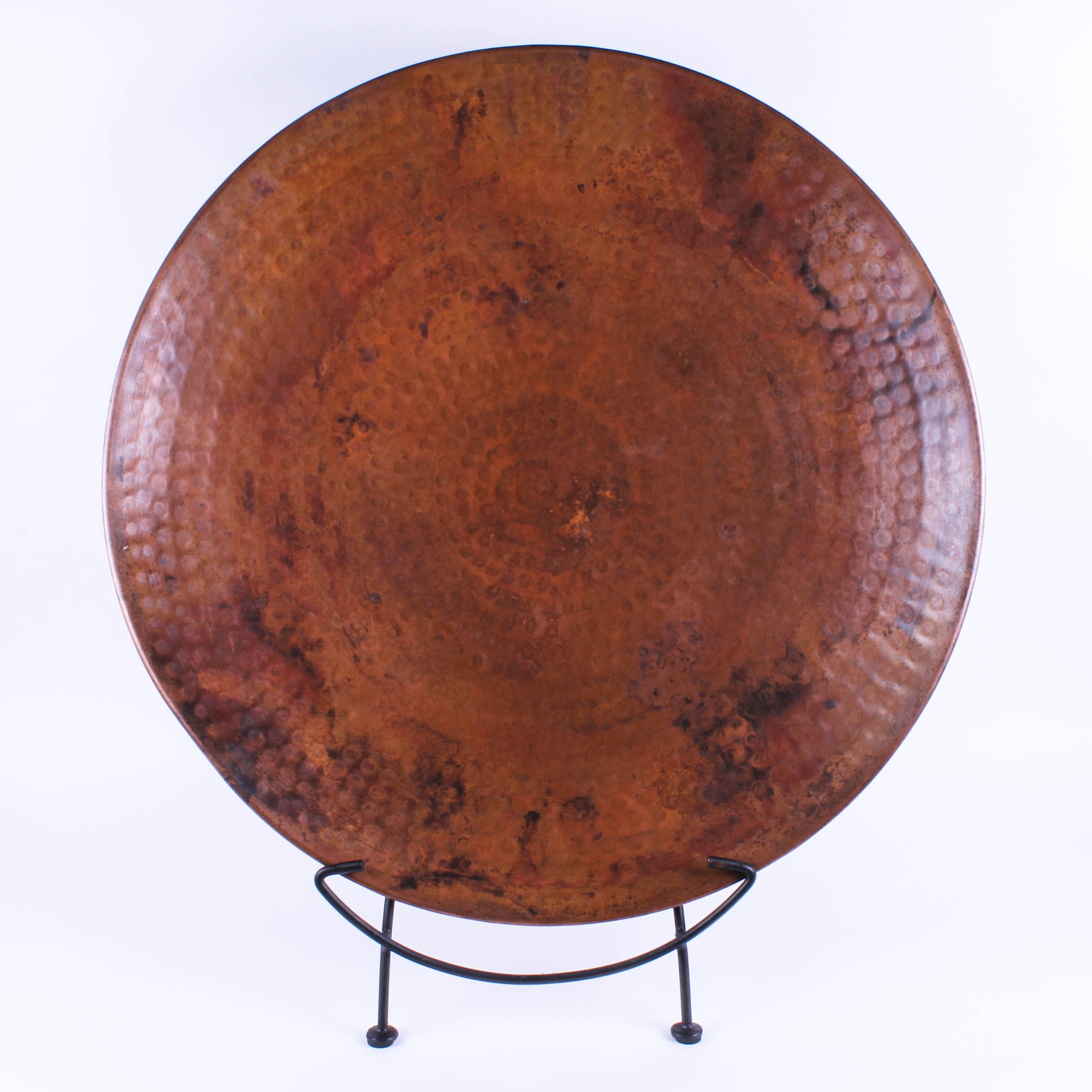 Large Hammered Copper Platter