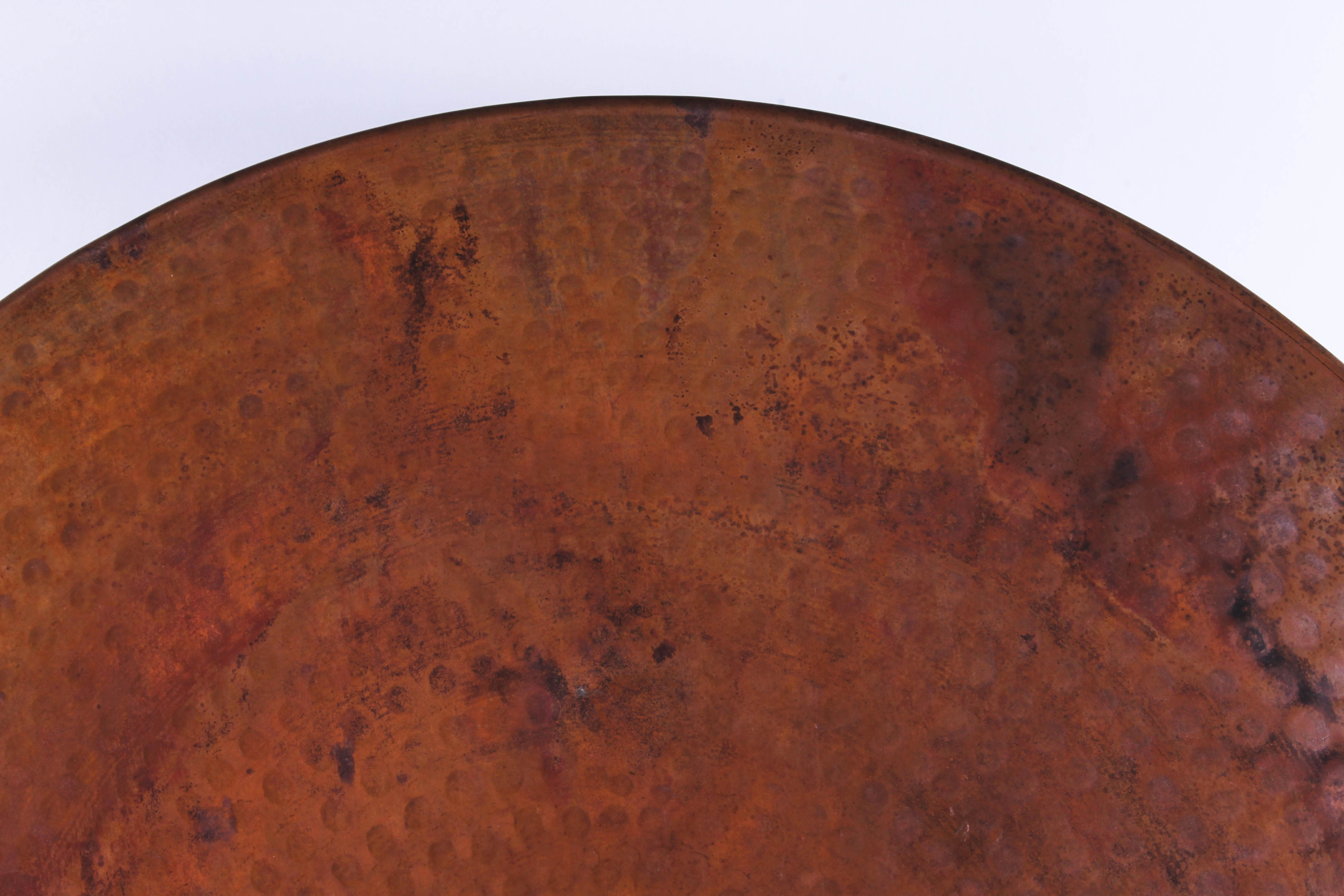 Large Hammered Copper Platter