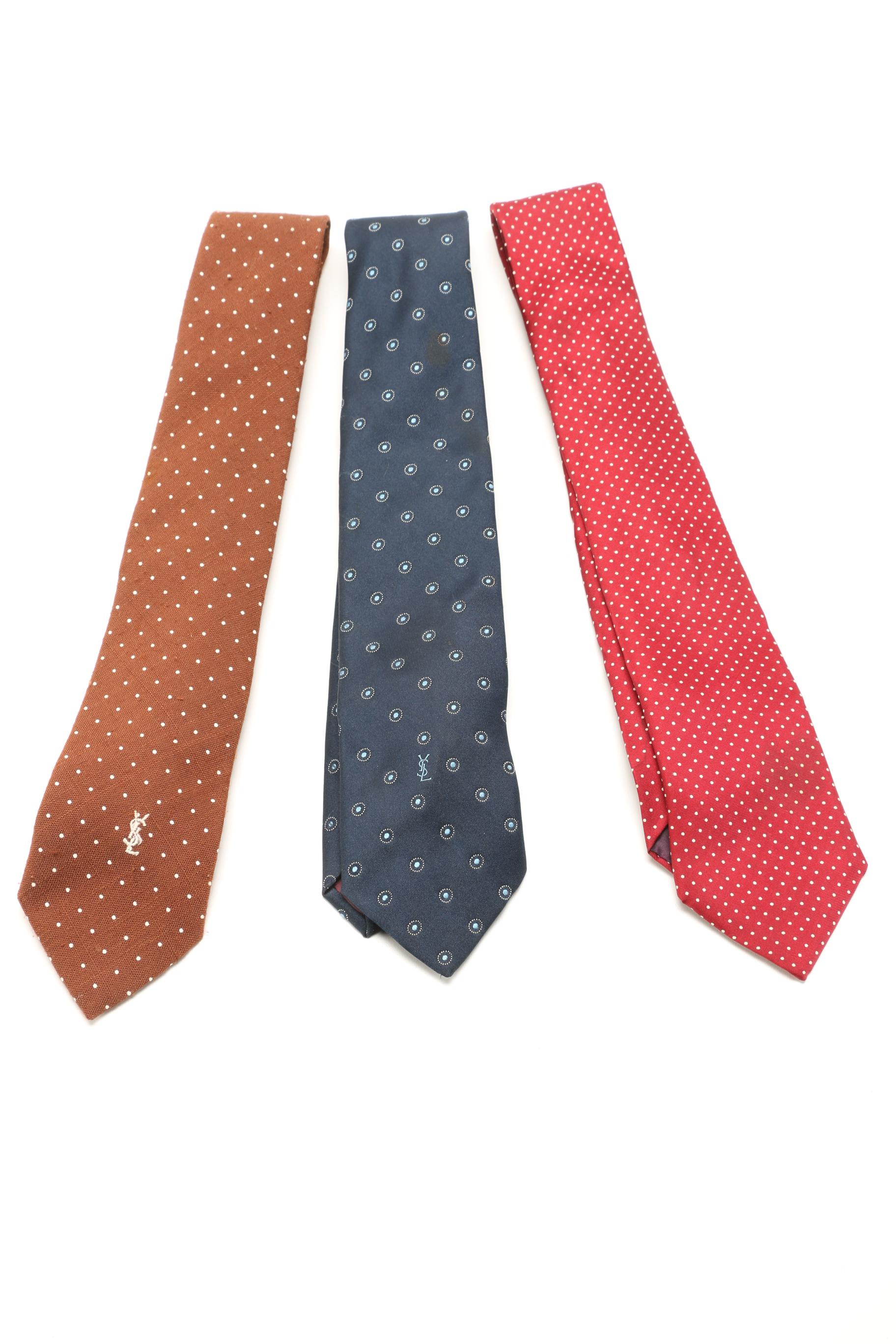 Men's Neckties Including Dior, Givenchy and Yves Saint Laurent