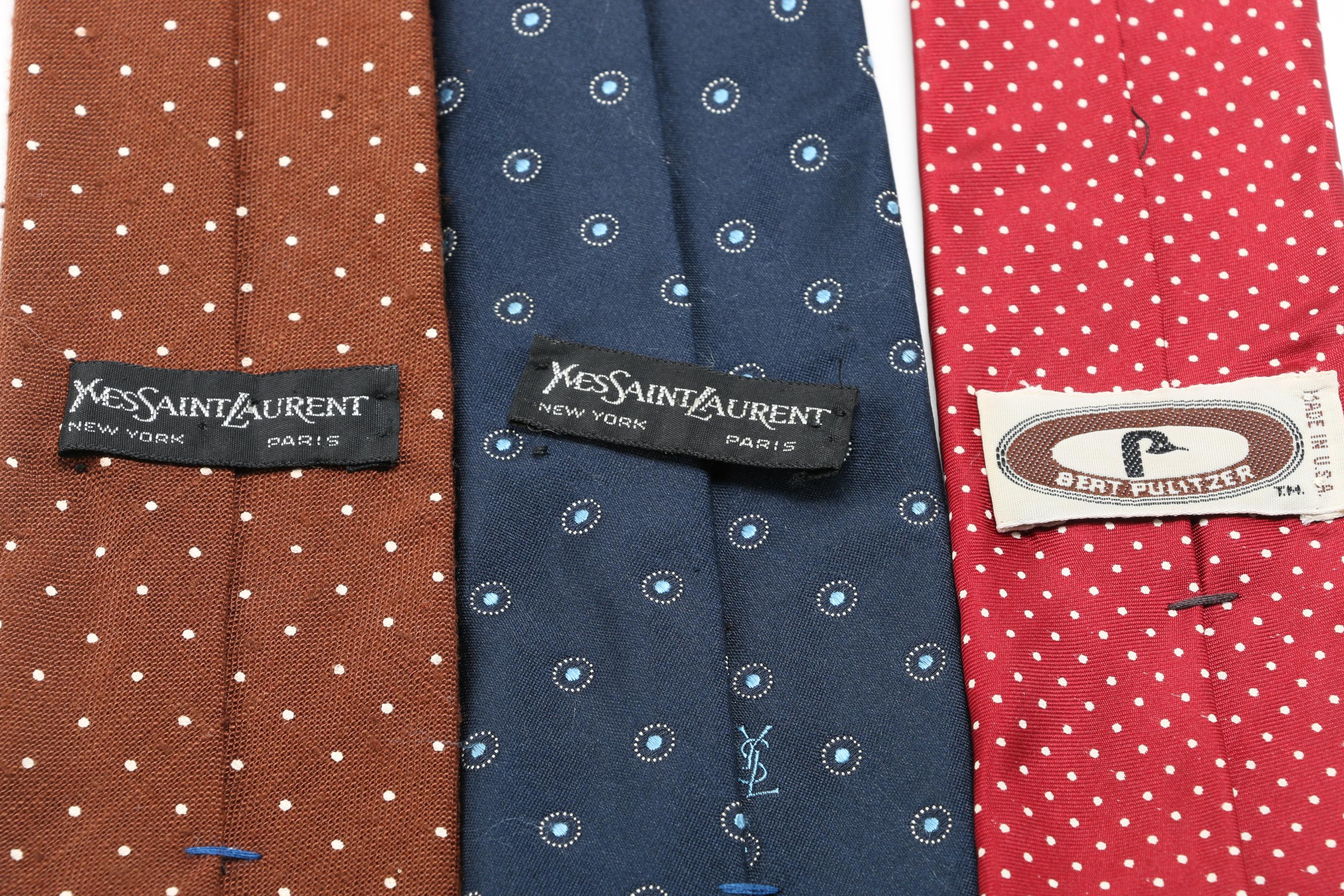Men's Neckties Including Dior, Givenchy and Yves Saint Laurent