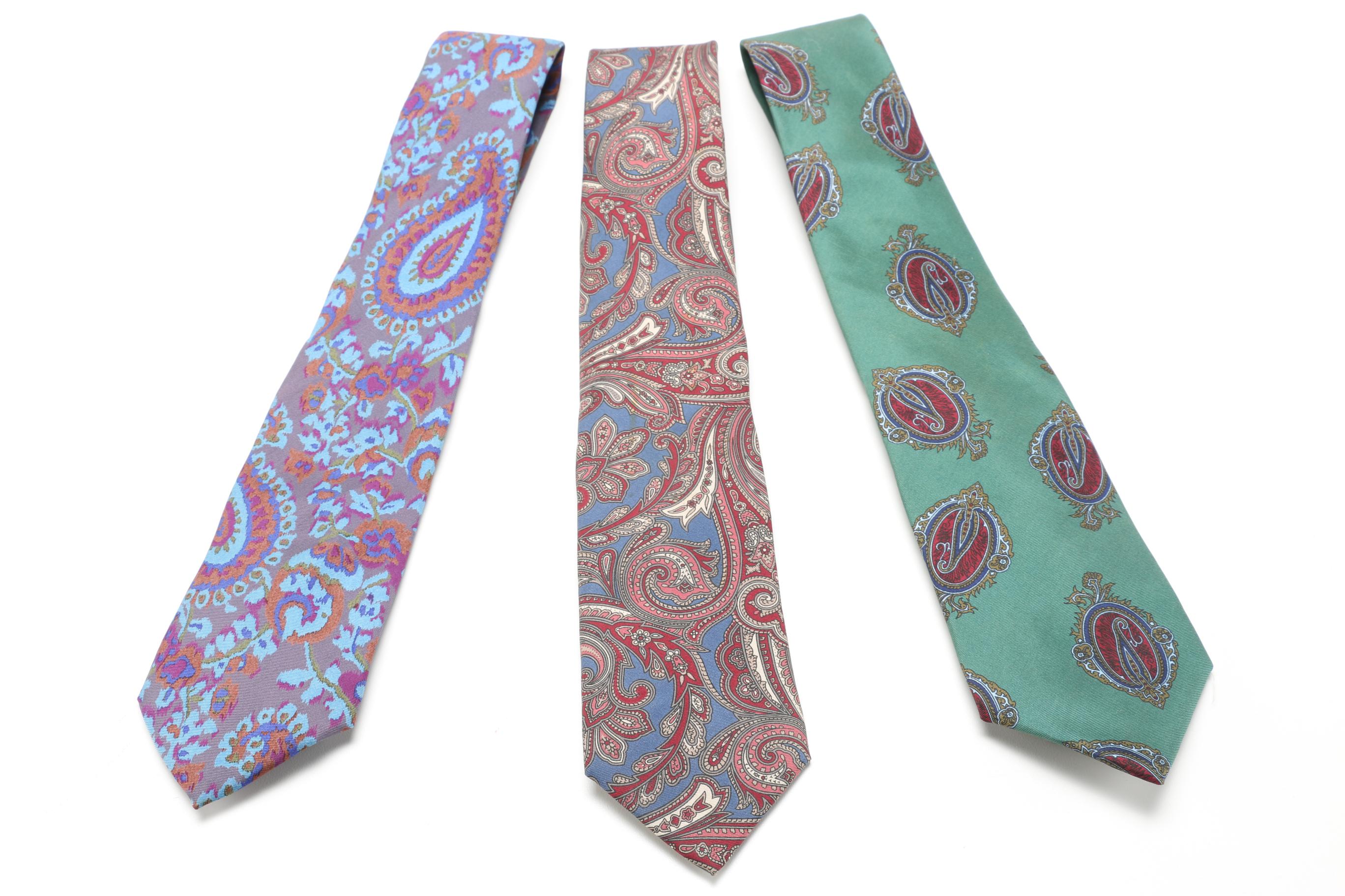 Men's Neckties Including Dior, Givenchy and Yves Saint Laurent