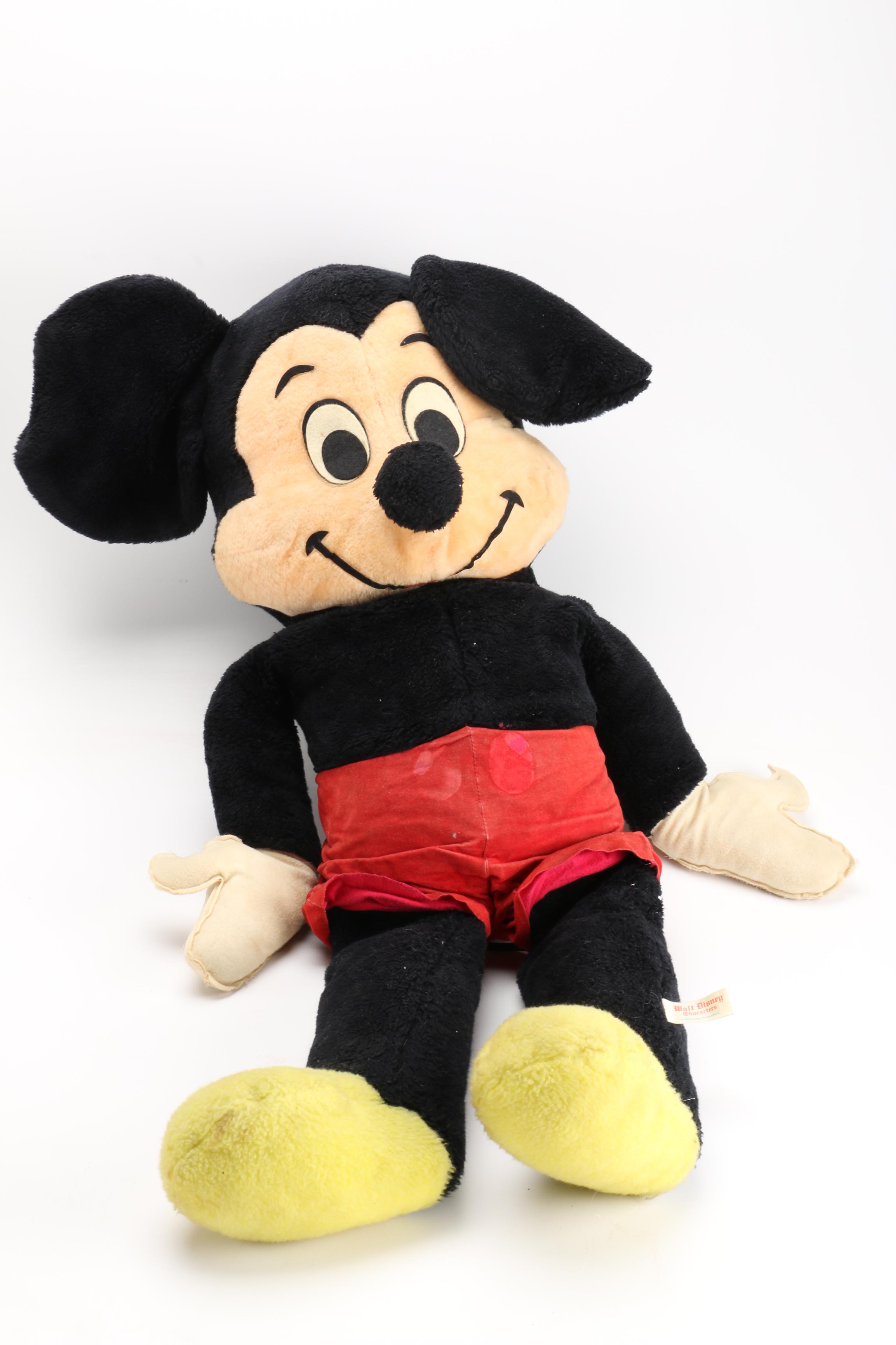 Walt Disney Toys and Accessories Featuring Mickey and Minnie Mouse Plush