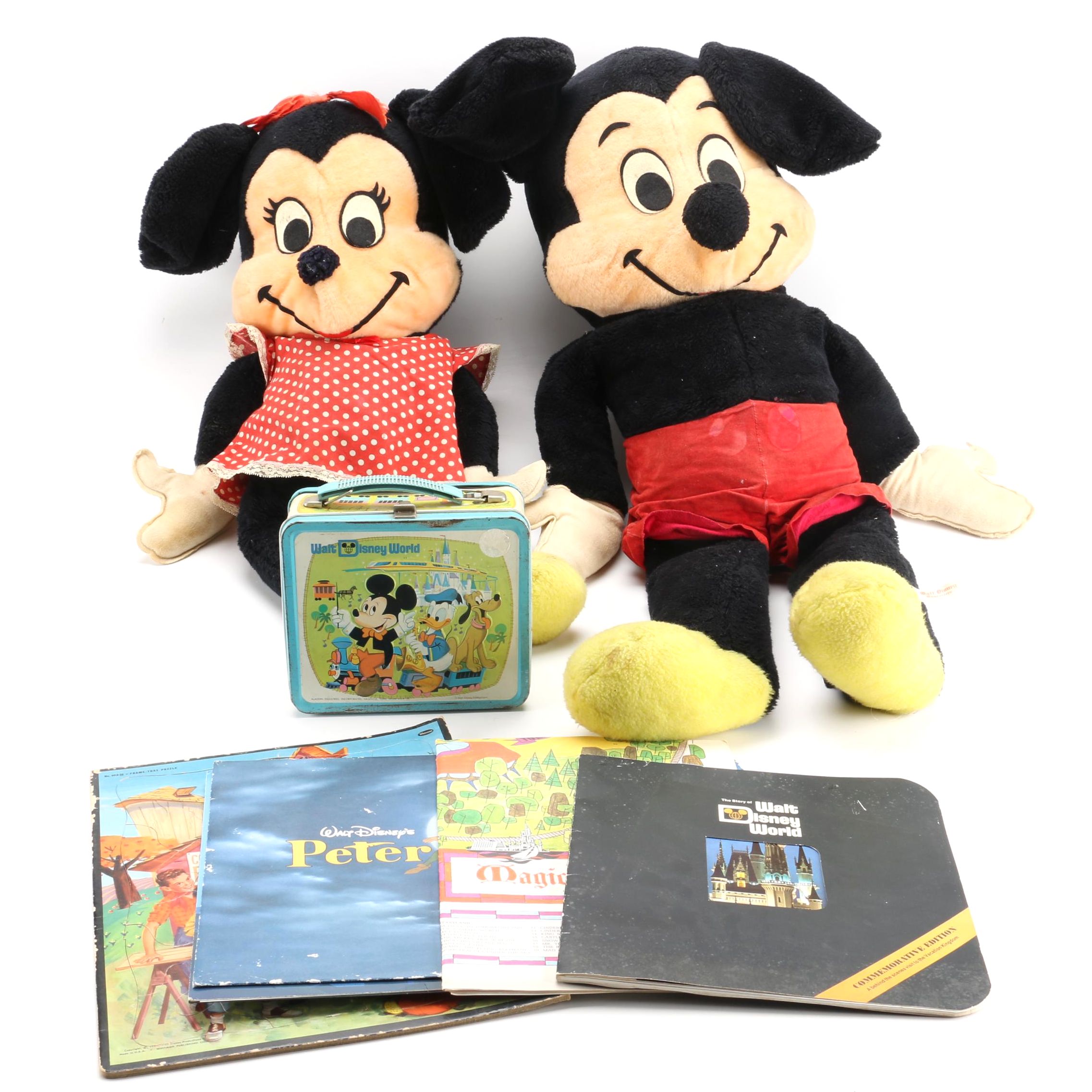 Walt Disney Toys and Accessories Featuring Mickey and Minnie Mouse Plush