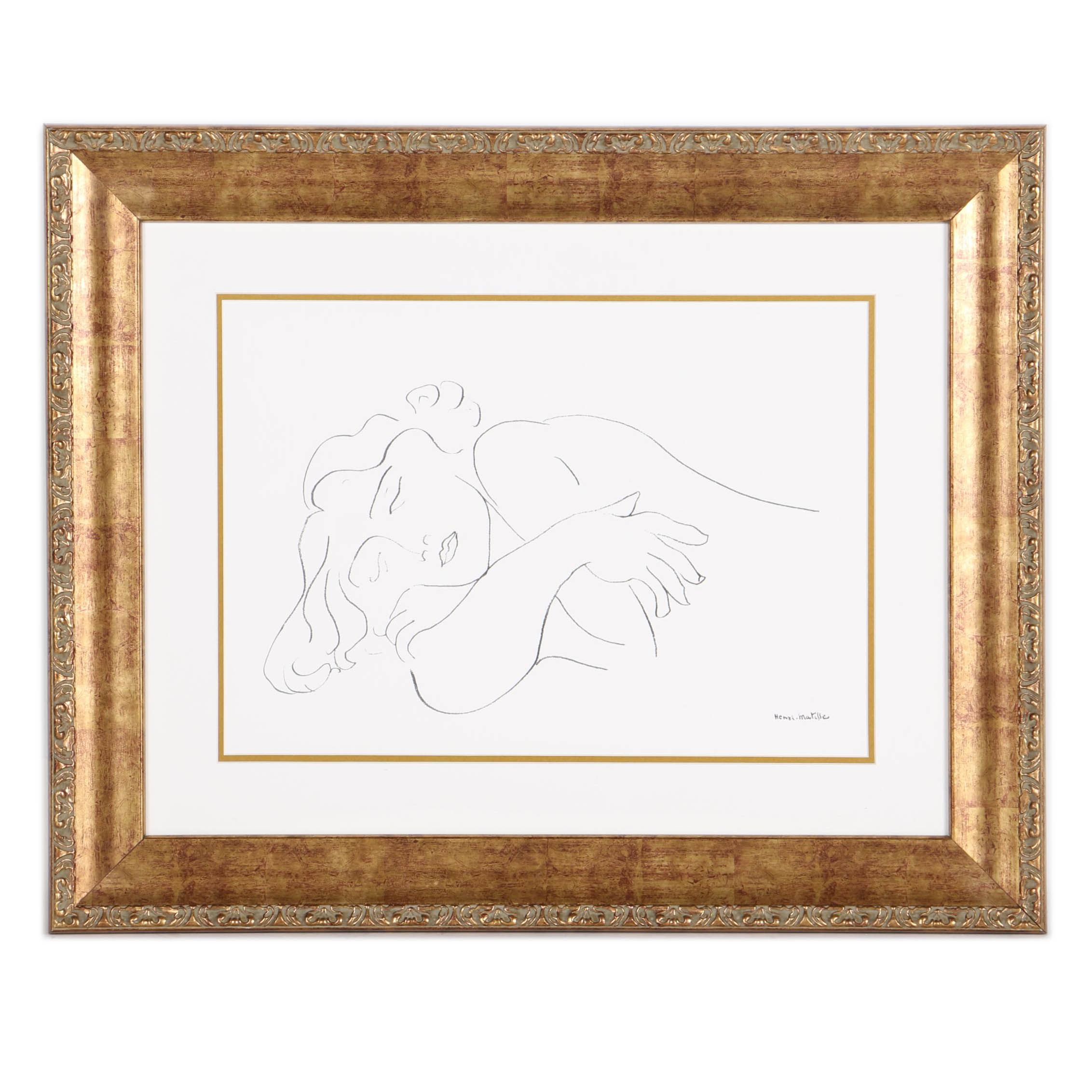 After Henri Matisse Limited Edition Giclee "Sleeping Model"