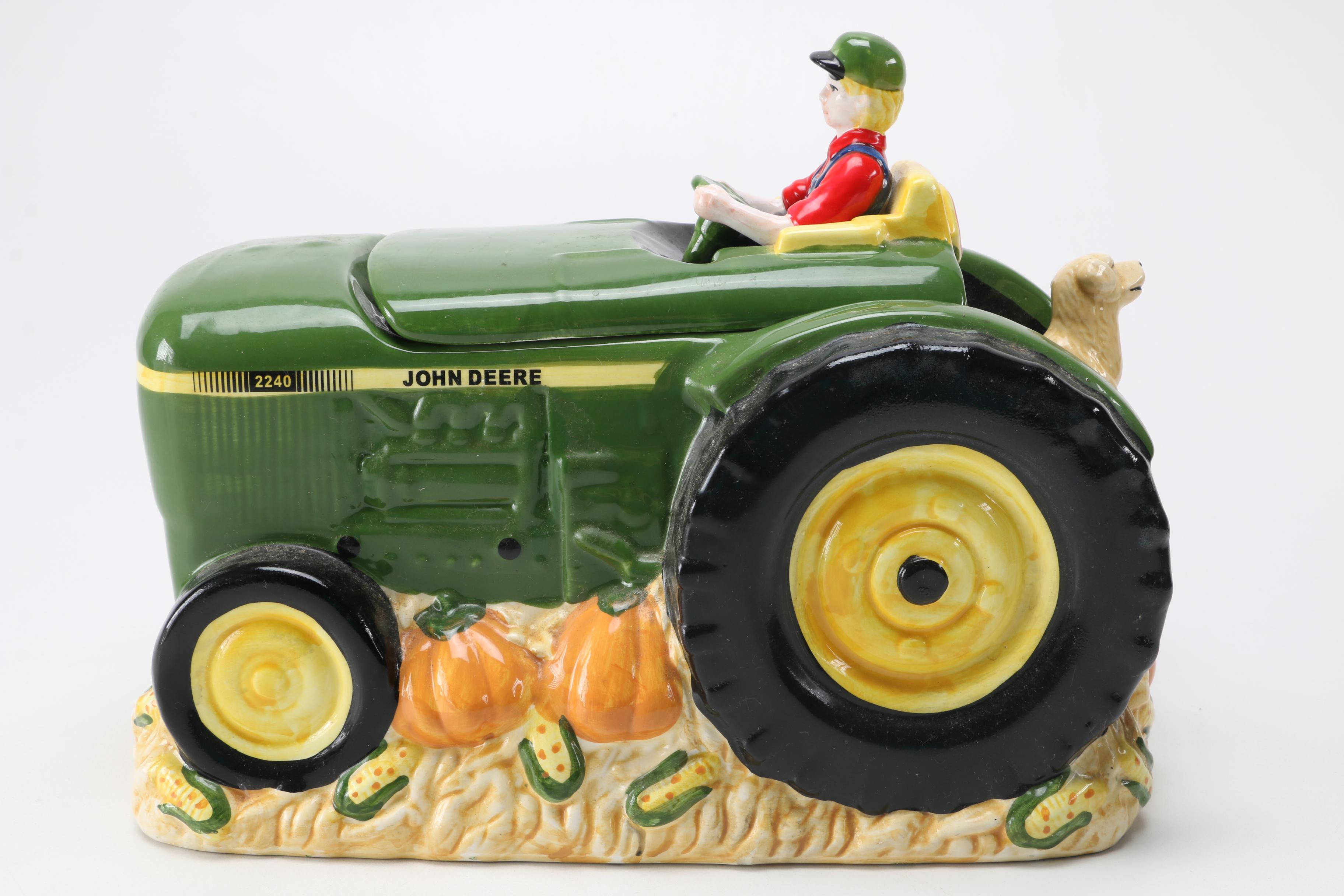 John Deere Tractor Cookie Jar