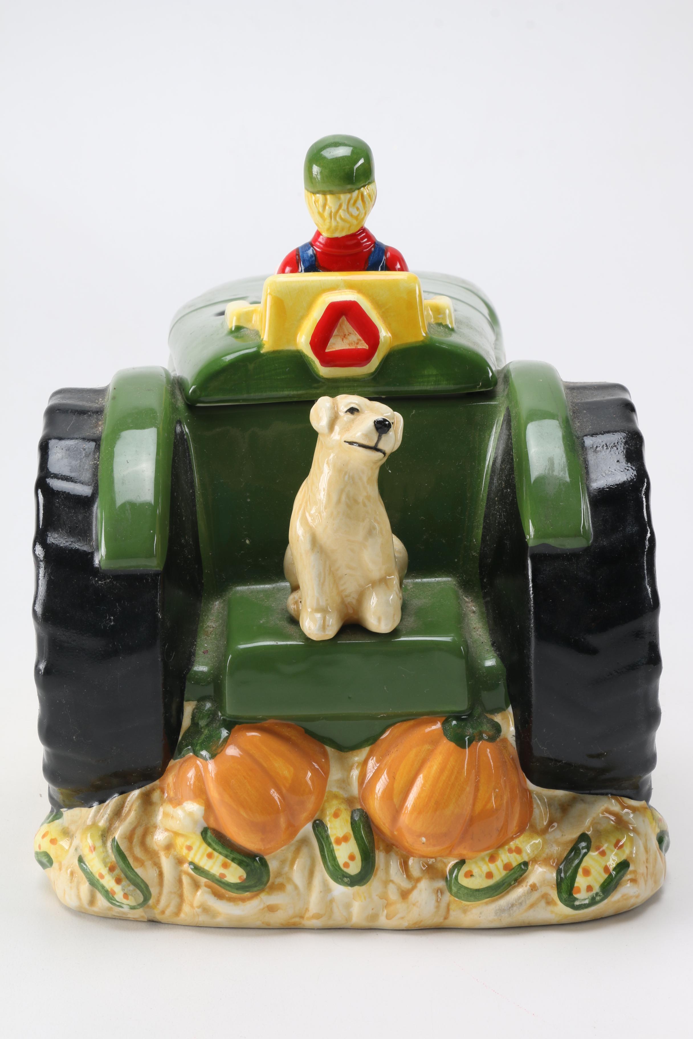 John Deere Tractor Cookie Jar