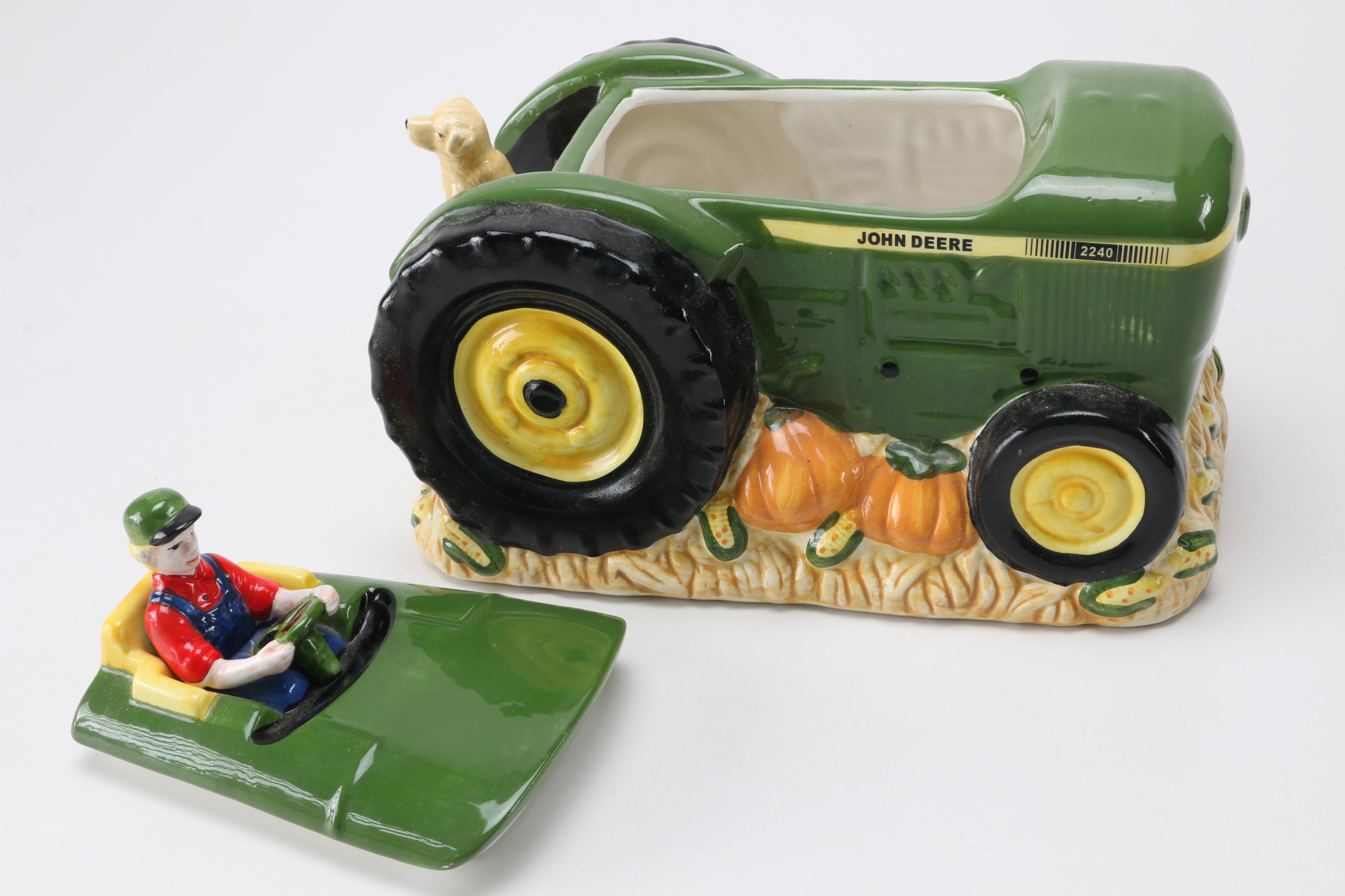John Deere Tractor Cookie Jar