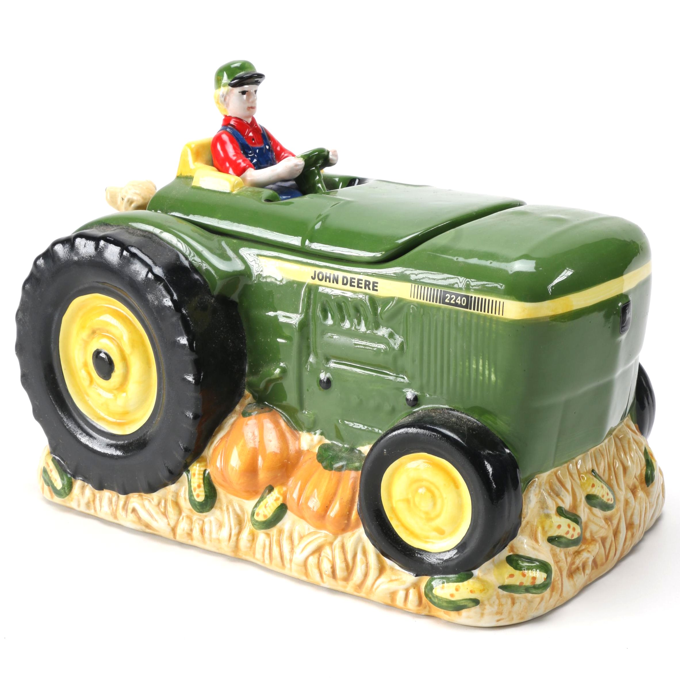 John Deere Tractor Cookie Jar