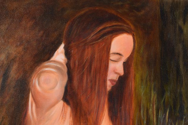 Alan Rossi Original 2009 Oil on Canvas Female Nude