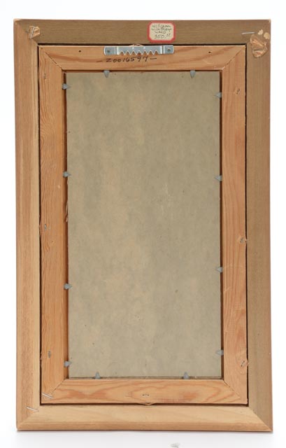 W. Ward Original Oil Landscape on Canvas Mounted to Card Stock