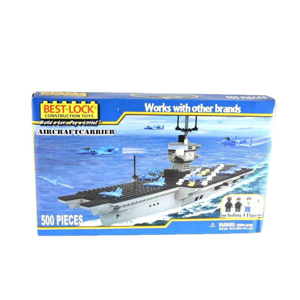 Best-Lock Construction Aircraft Carrier Toy Set
