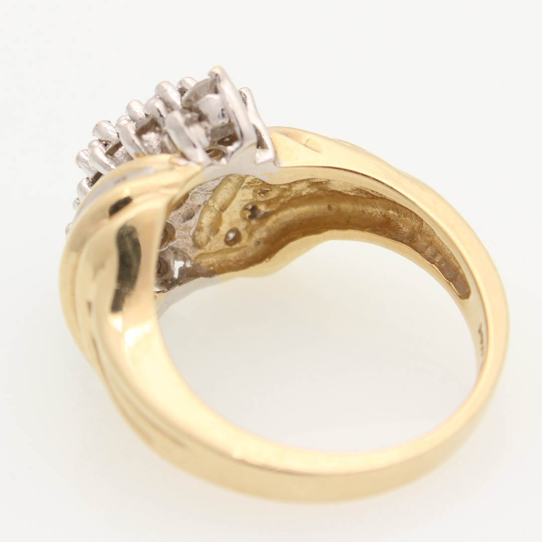 14K Yellow Gold 1.20 CTW Diamond Ring