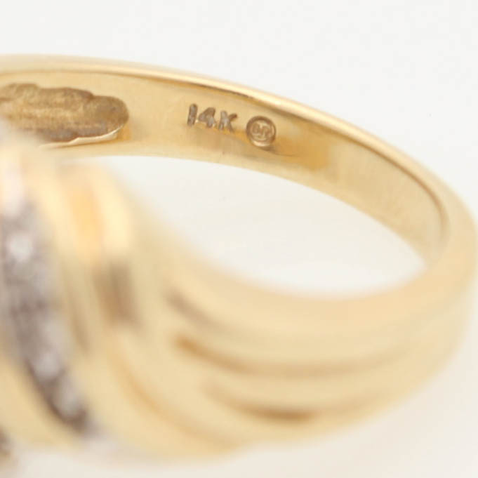 14K Yellow Gold 1.20 CTW Diamond Ring