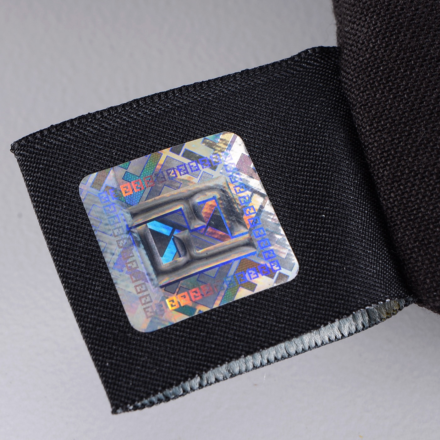 Fendi Pequin Stripe Tote with Turquoise Leather