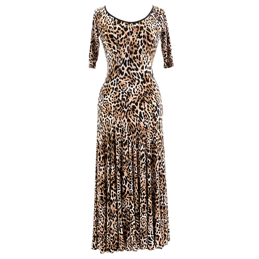 LeNique Leopard Print Dress Susan Wore During Rehearsals for "Dancing With The Stars"