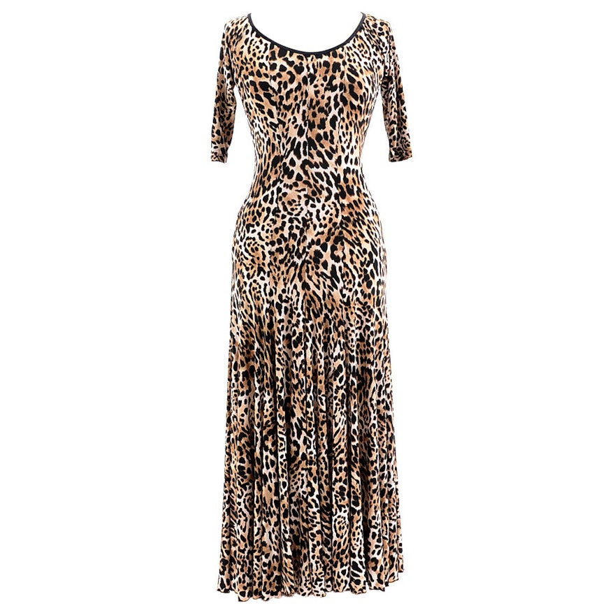 LeNique Leopard Print Dress Susan Wore During Rehearsals for "Dancing With The Stars"