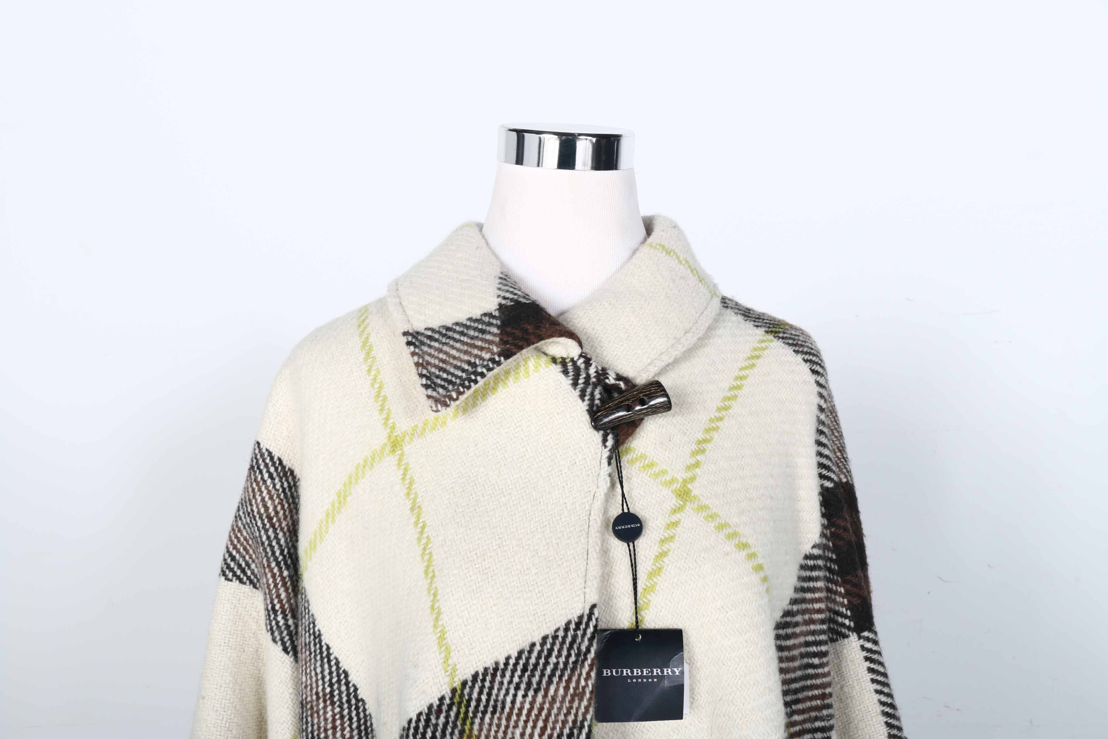 Women's Burberry Wool Poncho
