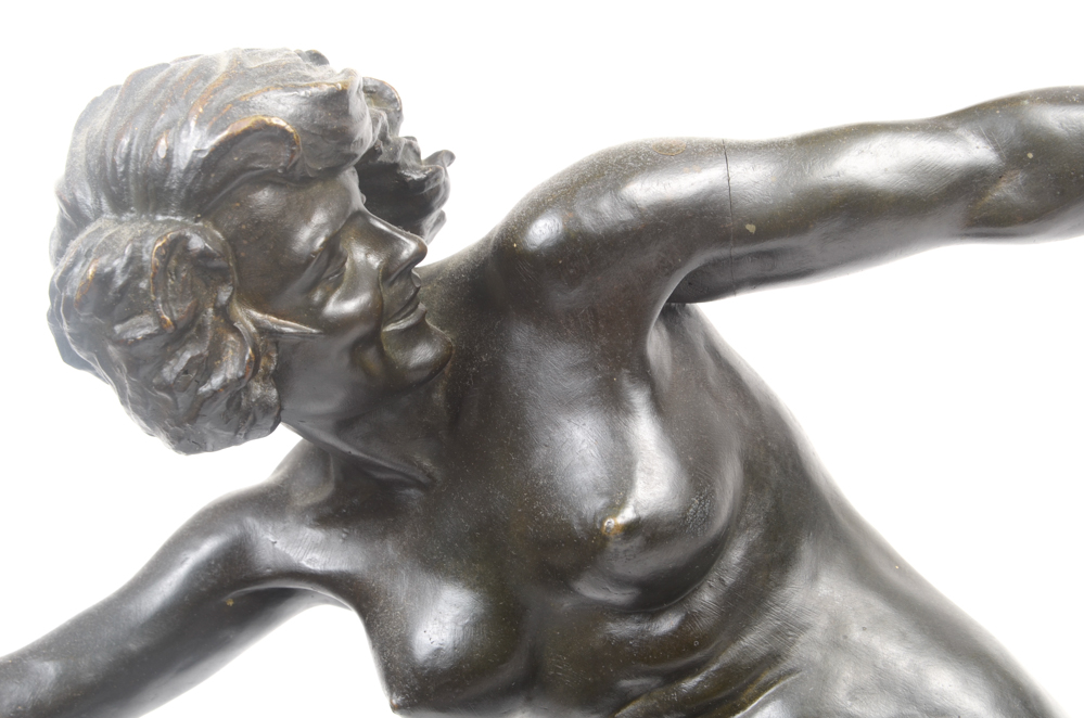 Maurice Delannoy "Folie de Printemps" Bronze Sculpture