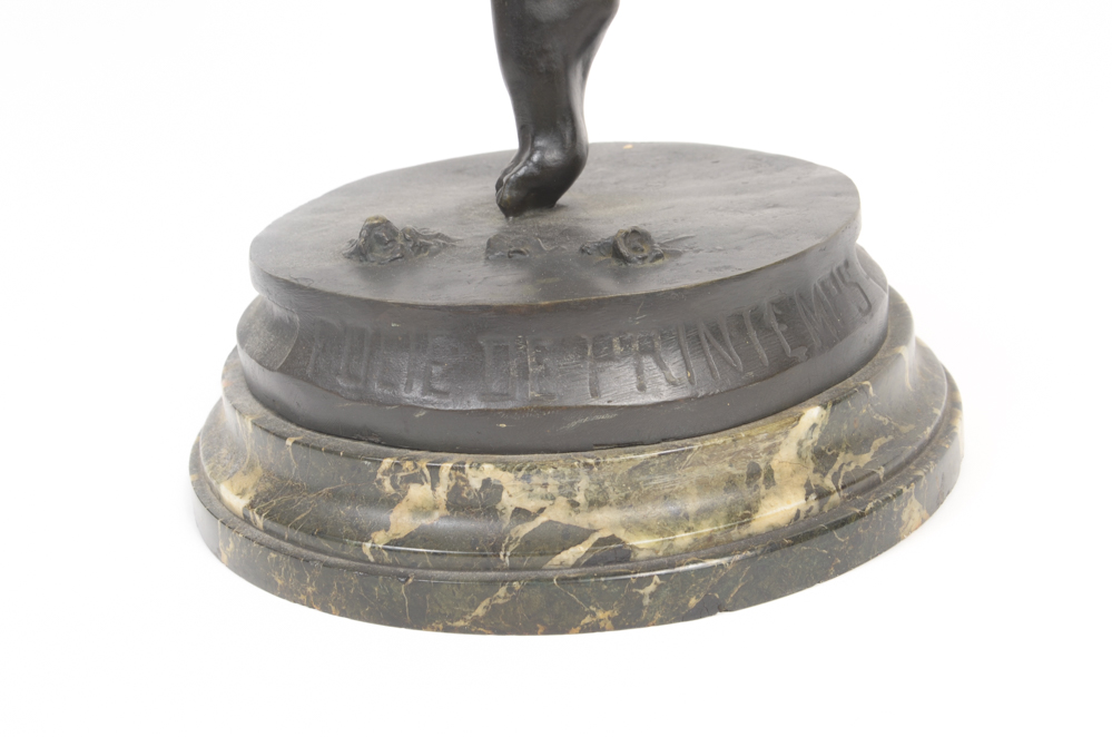 Maurice Delannoy "Folie de Printemps" Bronze Sculpture