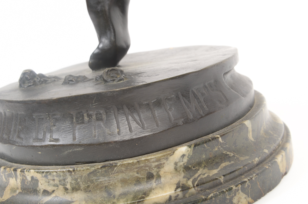 Maurice Delannoy "Folie de Printemps" Bronze Sculpture