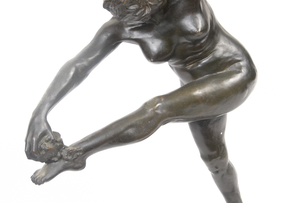 Maurice Delannoy "Folie de Printemps" Bronze Sculpture