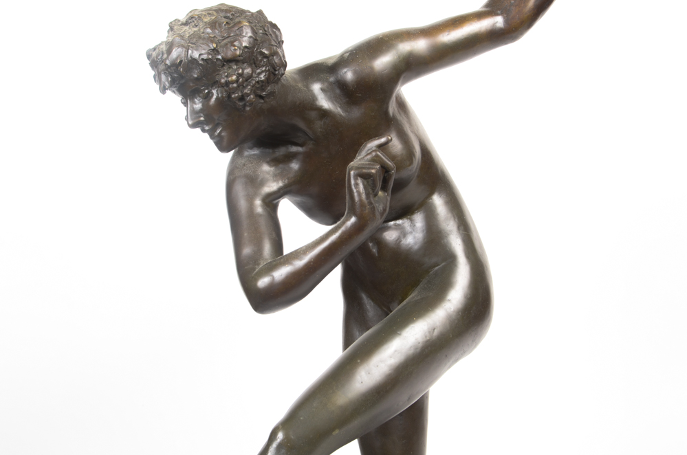 Maurice Guiraud-Rivière Bronze Sculpture "Bacchante"
