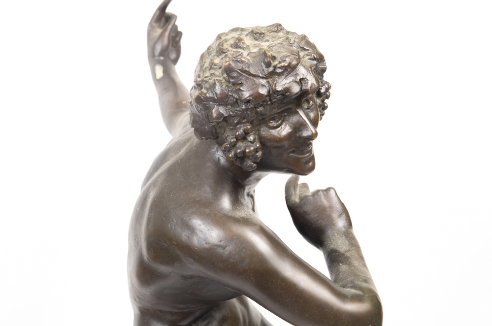 Maurice Guiraud-Rivière Bronze Sculpture "Bacchante"