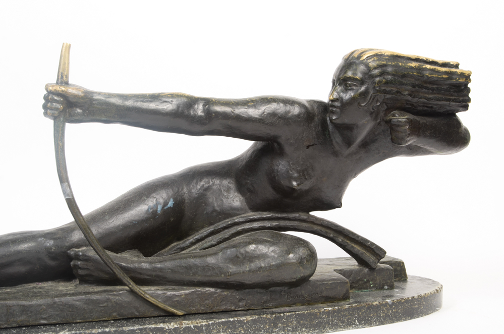 Marcel André Bouraine "Penthesilea, Queen of the Amazons" Bronze Sculpture