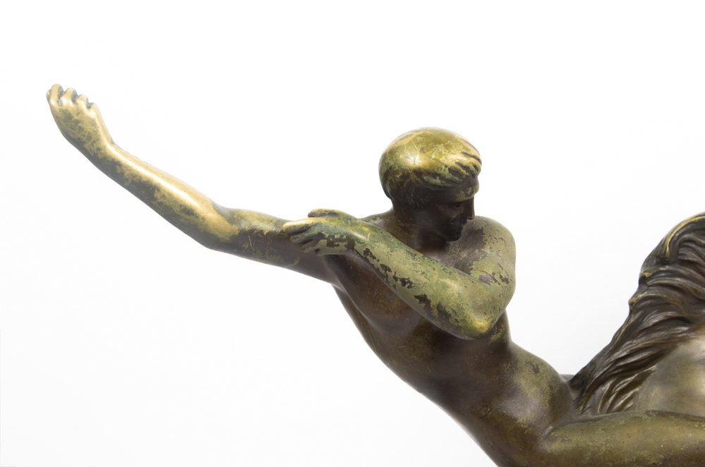 Armand Lemo Bronze Sculpture "Chasseurs à Cheval"