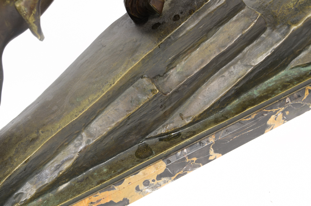 Armand Lemo Bronze Sculpture "Chasseurs à Cheval"