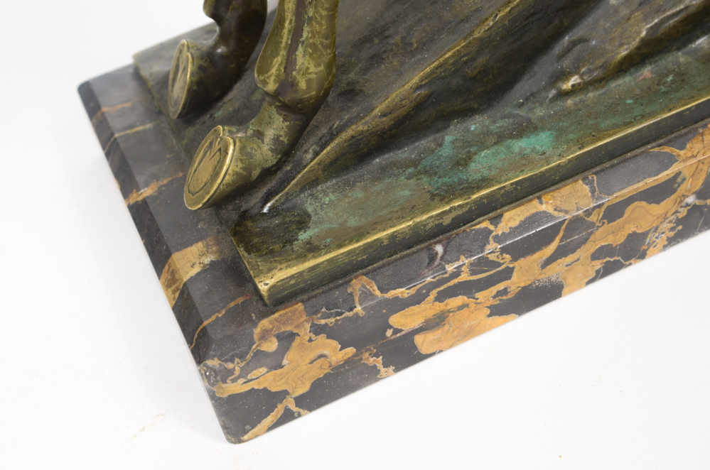 Armand Lemo Bronze Sculpture "Chasseurs à Cheval"