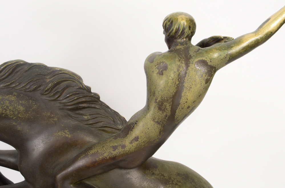 Armand Lemo Bronze Sculpture "Chasseurs à Cheval"