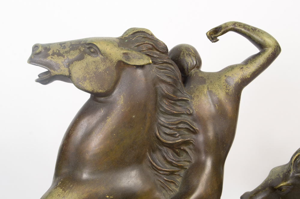 Armand Lemo Bronze Sculpture "Chasseurs à Cheval"