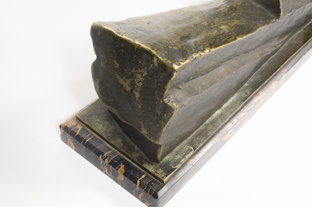 Armand Lemo Bronze Sculpture "Chasseurs à Cheval"