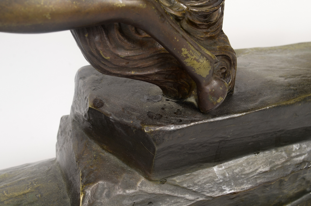 Armand Lemo Bronze Sculpture "Chasseurs à Cheval"