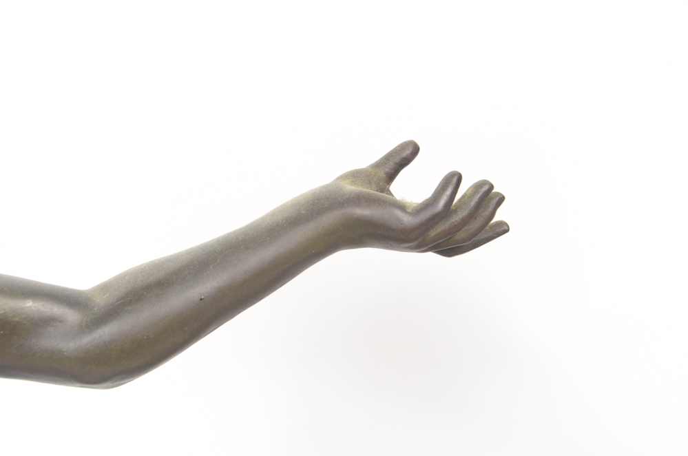 Maurice Guiraud-Rivière Bronze Sculpture "Dancing Nymph & Satyr"