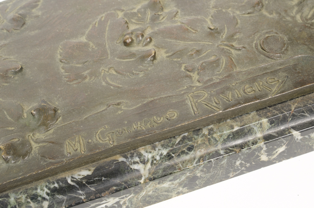 Maurice Guiraud-Rivière Bronze Sculpture "Dancing Nymph & Satyr"