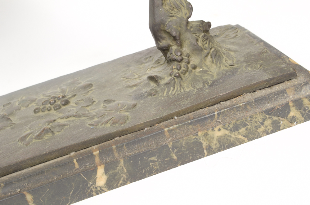 Maurice Guiraud-Rivière Bronze Sculpture "Dancing Nymph & Satyr"