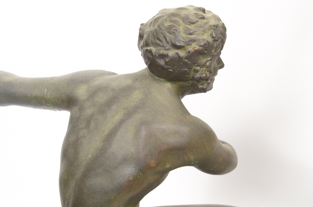 Maurice Guiraud-Rivière Bronze Sculpture "Dancing Nymph & Satyr"