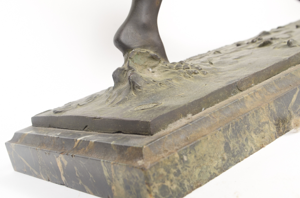 Maurice Guiraud-Rivière Bronze Sculpture "Dancing Nymph & Satyr"