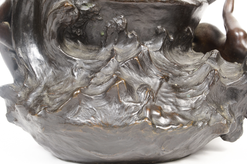 Emmanuel Villanis Art Nouveau Bronze Jardinière