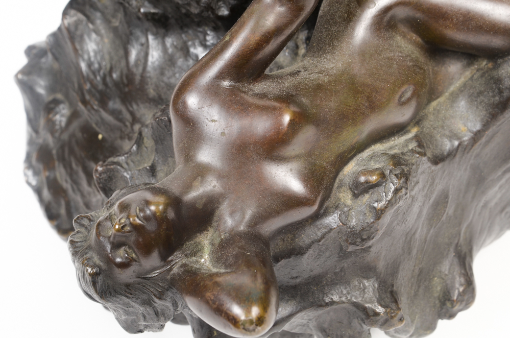 Emmanuel Villanis Art Nouveau Bronze Jardinière