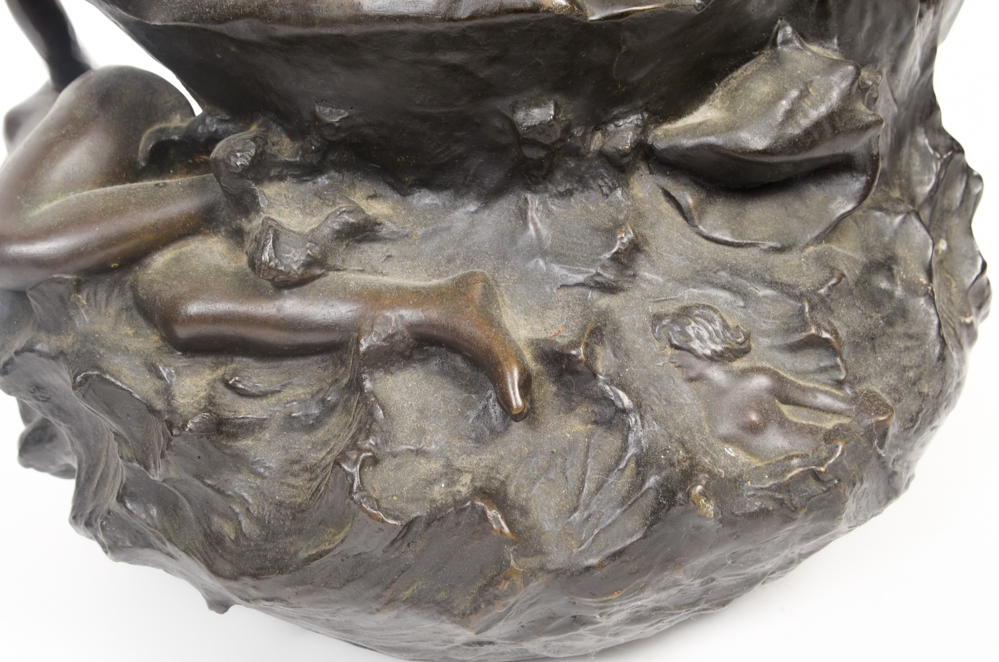 Emmanuel Villanis Art Nouveau Bronze Jardinière