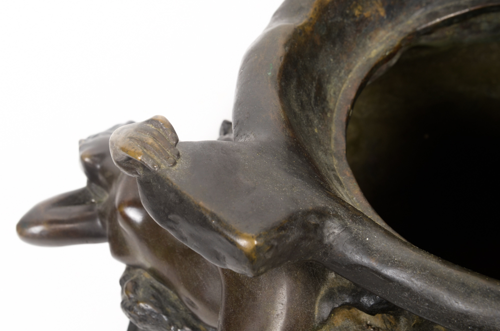 Emmanuel Villanis Art Nouveau Bronze Jardinière