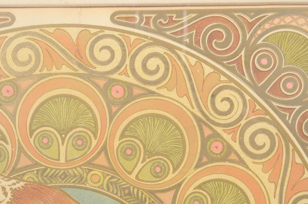 Alphonse Mucha Lithograph Poster "Bruyère des Falaises"