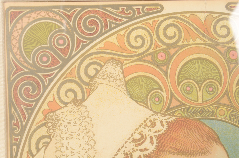 Alphonse Mucha Lithograph Poster "Bruyère des Falaises"