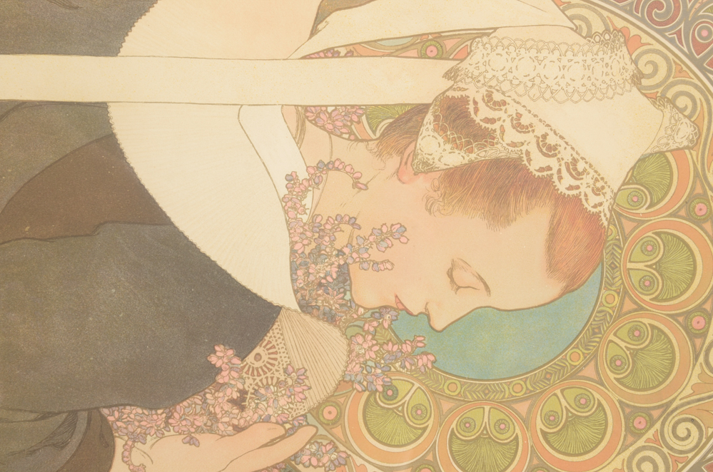 Alphonse Mucha Lithograph Poster "Bruyère des Falaises"