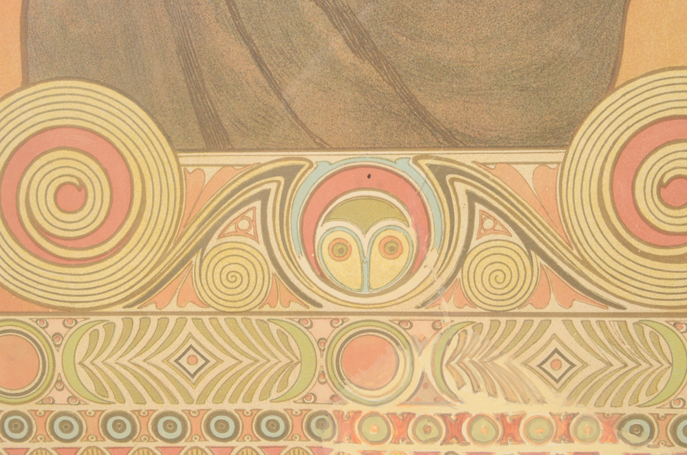 Alphonse Mucha Lithograph Poster "Bruyère des Falaises"