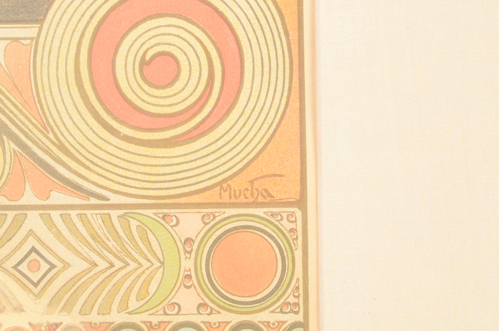 Alphonse Mucha Lithograph Poster "Bruyère des Falaises"