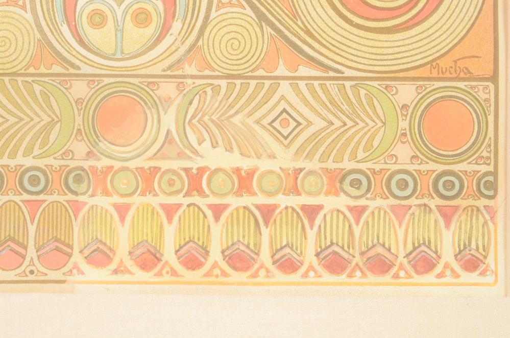 Alphonse Mucha Lithograph Poster "Bruyère des Falaises"